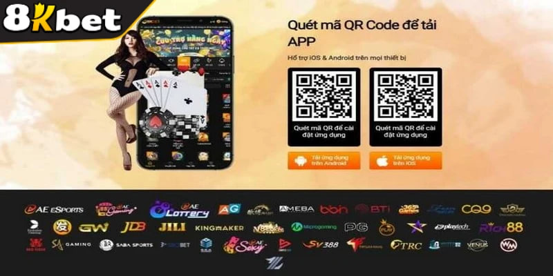 Cài đặt app 8KBET để kết nối hỗ trợ dễ dàng với tính năng tối ưu